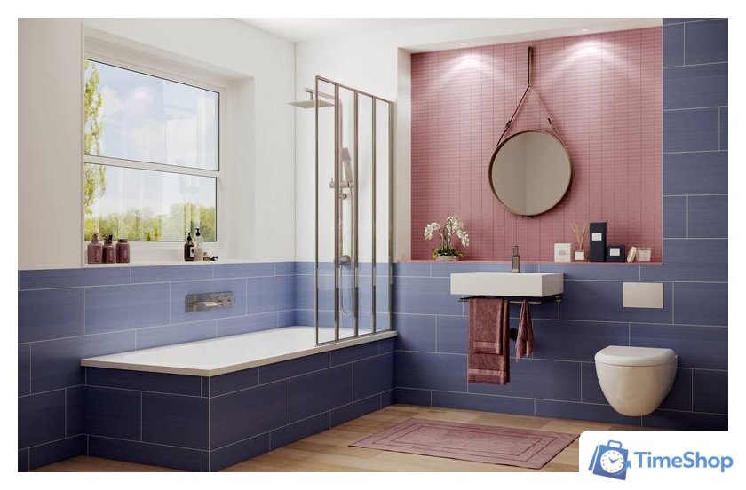 Стеклянная шторка для ванны Ambassador Bath Screens 16041110R 90 - Изображение №4 — Интернет-магазин Time-Shop