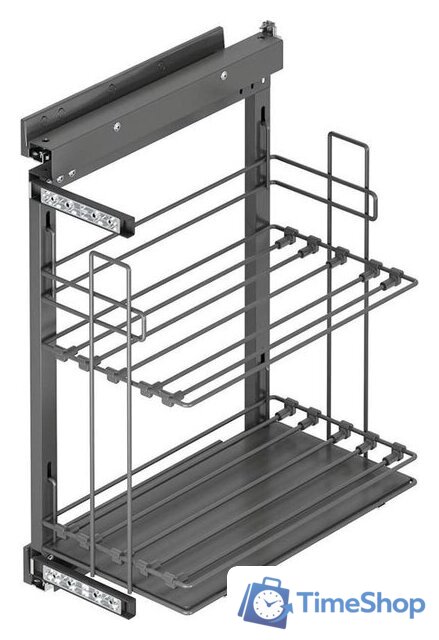 Корзина выдвижная Starax S-2891-C (левое крепление, хром) - Изображение №1 — Интернет-магазин Time-Shop