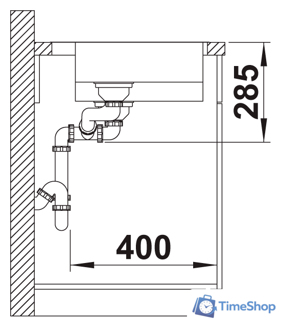 Кухонная мойка Blanco Solis 340/180-IF/A 526132 (правая, полированная) - Изображение №5 — Интернет-магазин Time-Shop