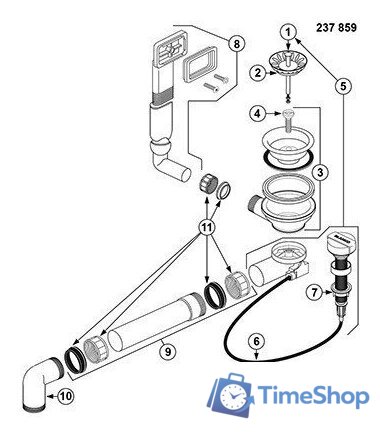 Кухонная мойка Blanco Lemis XL 6 S-IF Compact 525110 (серебристый) - Изображение №7 — Интернет-магазин Time-Shop