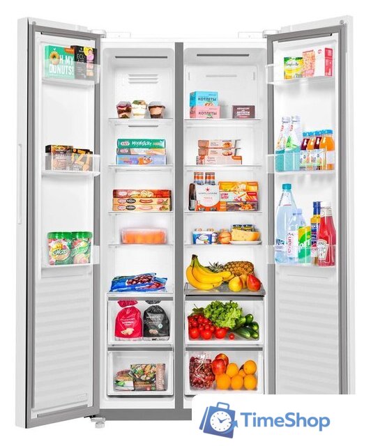 Холодильник side by side MAUNFELD MFF191NFPW - Изображение №4 — Интернет-магазин Time-Shop