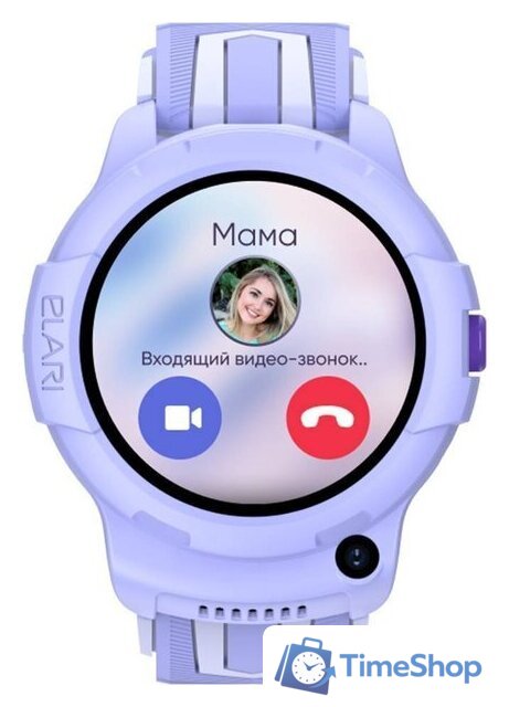 Детские умные часы Elari KidPhone 4G Wink (сиреневый) - Изображение №8 — Интернет-магазин Time-Shop