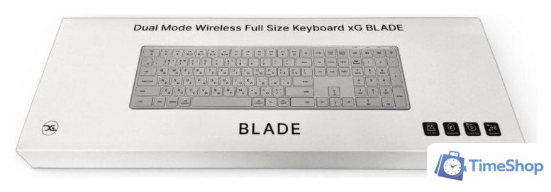 Клавиатура xGhost Blade White Silver - Изображение №5 — Интернет-магазин Time-Shop