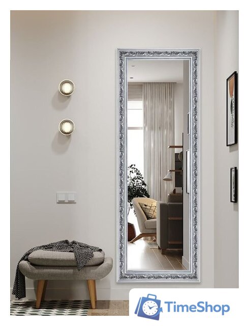 Зеркало Декарт Настенное в раме 8Л2721 (серебристый) - Изображение №4 — Интернет-магазин Time-Shop