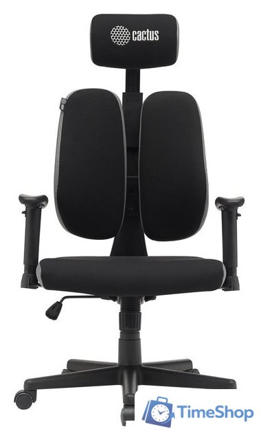 Офисное кресло CACTUS CS-CHR-MC03-BKGY (черный/серый) - Изображение №2 — Интернет-магазин Time-Shop