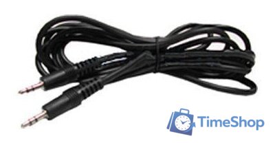 Кабель Jett 285-101 3.5 Jack - 3.5 Jack (1.5 м, черный) - Изображение №1 — Интернет-магазин Time-Shop