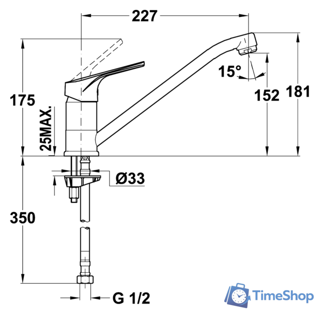 Смеситель TEKA MTP 913 TG onyks [46913020Q] - Изображение №2 — Интернет-магазин Time-Shop