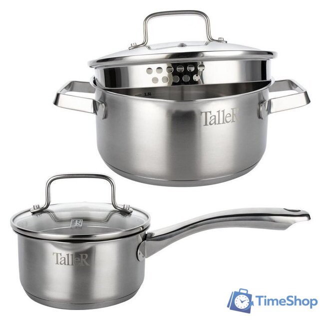 Набор кастрюль Taller Практис TR-17300 - Изображение №2 — Интернет-магазин Time-Shop