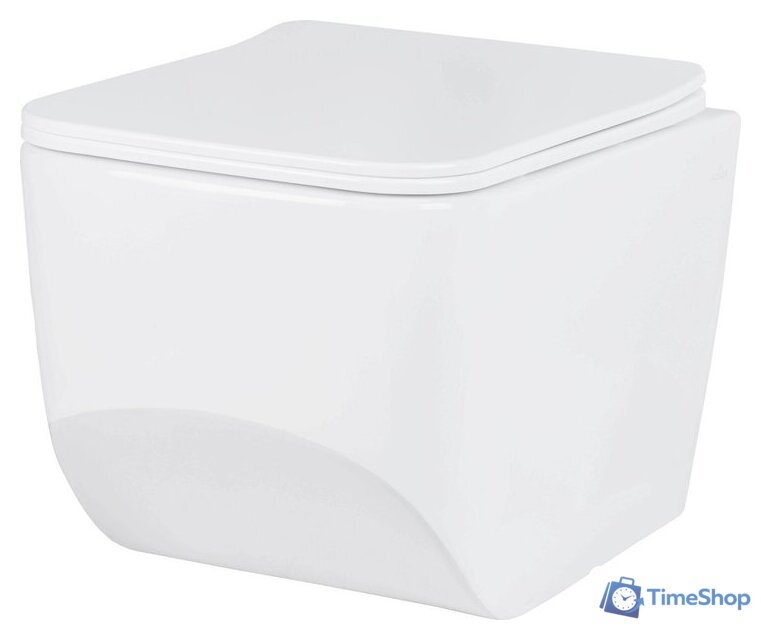 Унитаз подвесной Roxen Boro в комплекте с инсталляцией StounFix Dual Fresh 6 в 1 966418 (кнопка: серый бетон) - Изображение №4 — Интернет-магазин Time-Shop