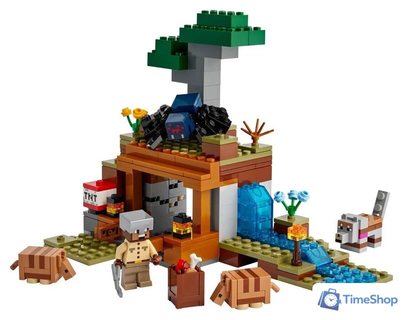Конструктор LEGO Minecraft 21269 Экспедиция на рудник Броненосец - Изображение №7 — Интернет-магазин Time-Shop