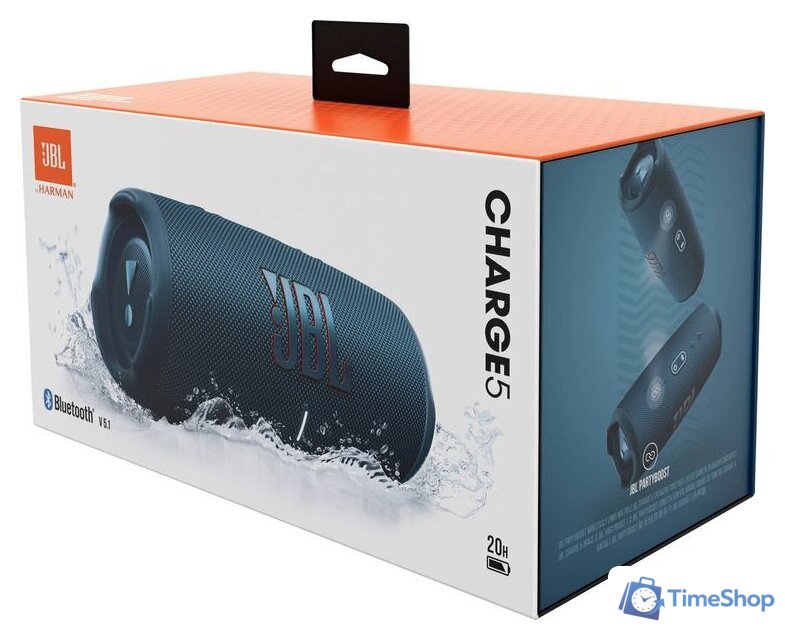 Беспроводная колонка JBL Charge 5 (синий) - Изображение №8 — Интернет-магазин Time-Shop