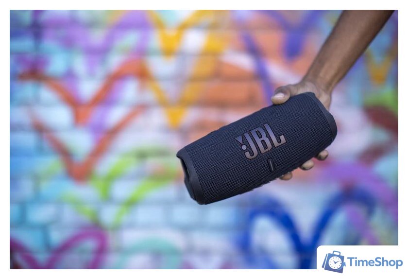Беспроводная колонка JBL Charge 5 (синий) - Изображение №10 — Интернет-магазин Time-Shop