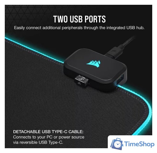 Коврик для стола Corsair MM700 RGB Extended 3XL - Изображение №3 — Интернет-магазин Time-Shop