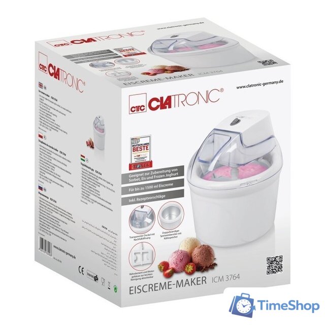 Йогуртница Clatronic ICM 3764 - Изображение №6 — Интернет-магазин Time-Shop