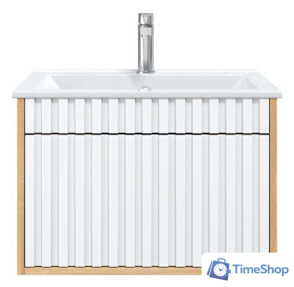  Onika Тумба под умывальник Дайлер 60 106150 (белый/дуб сонома) - Изображение №2 — Интернет-магазин Time-Shop