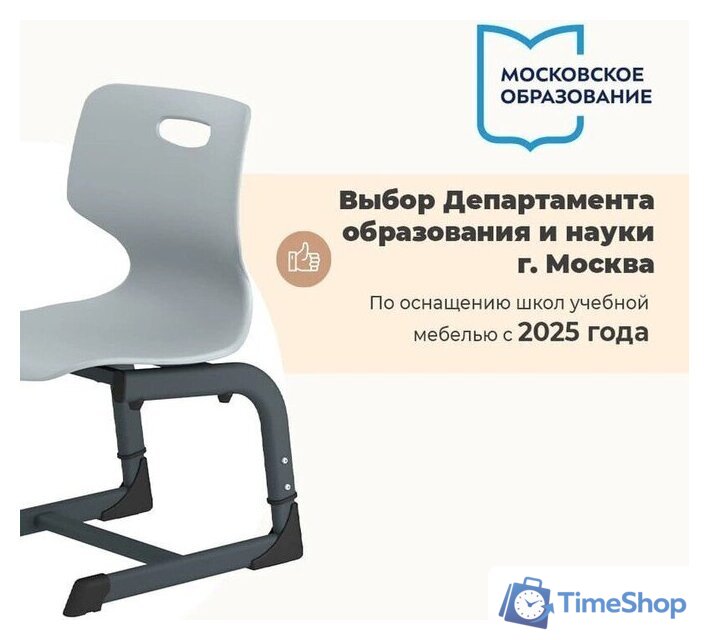 Детский стул Sheffilton SHT-S-TN21/3-5 а3-5 (серый/антрацит) - Изображение №5 — Интернет-магазин Time-Shop