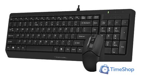 Офисный набор A4Tech Fstyler F1512 (черный) - Изображение №4 — Интернет-магазин Time-Shop