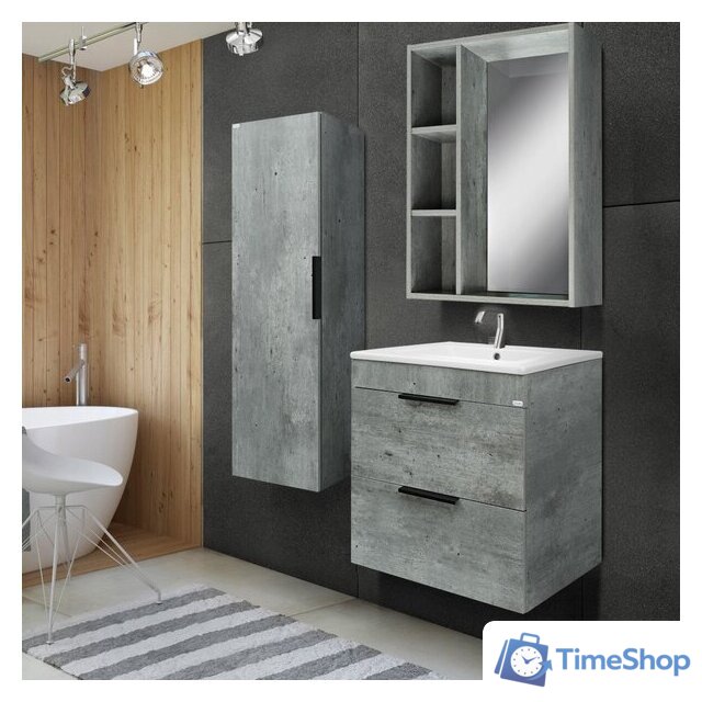  Doratiz Шкаф-полупенал Родос 36 2712.399 (метрополитан грей,подвесная) - Изображение №8 — Интернет-магазин Time-Shop