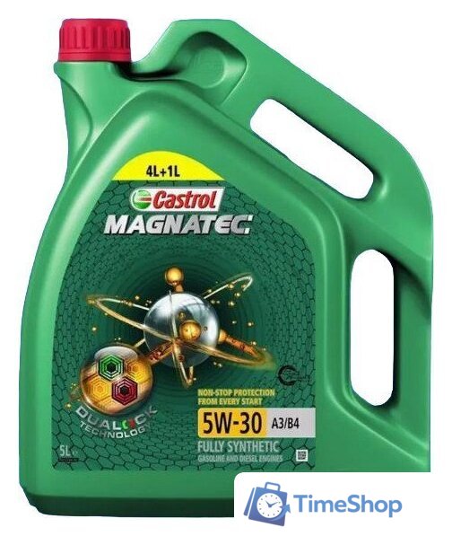 Моторное масло Castrol Magnatec 5W-30 A3/B4 5л - Изображение №1 — Интернет-магазин Time-Shop