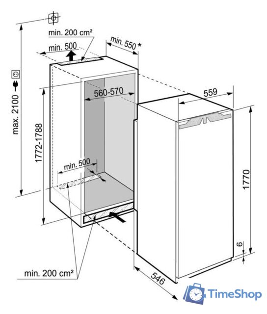 Однокамерный холодильник Liebherr IRBd 5150 Prime - Изображение №3 — Интернет-магазин Time-Shop