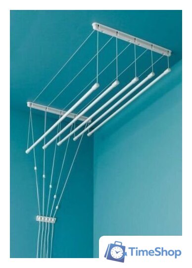 Сушилка для белья Familia потолочная 7 стержней 150 см - Изображение №1 — Интернет-магазин Time-Shop