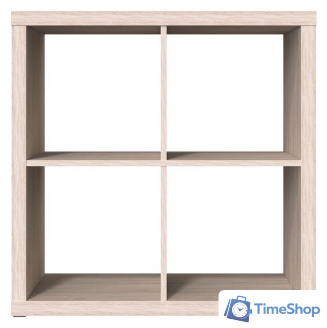 Стеллаж Mebelain Фора 4 (дуб беленый) - Изображение №2 — Интернет-магазин Time-Shop
