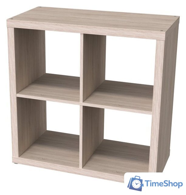 Стеллаж Mebelain Фора 4 (дуб беленый) - Изображение №1 — Интернет-магазин Time-Shop