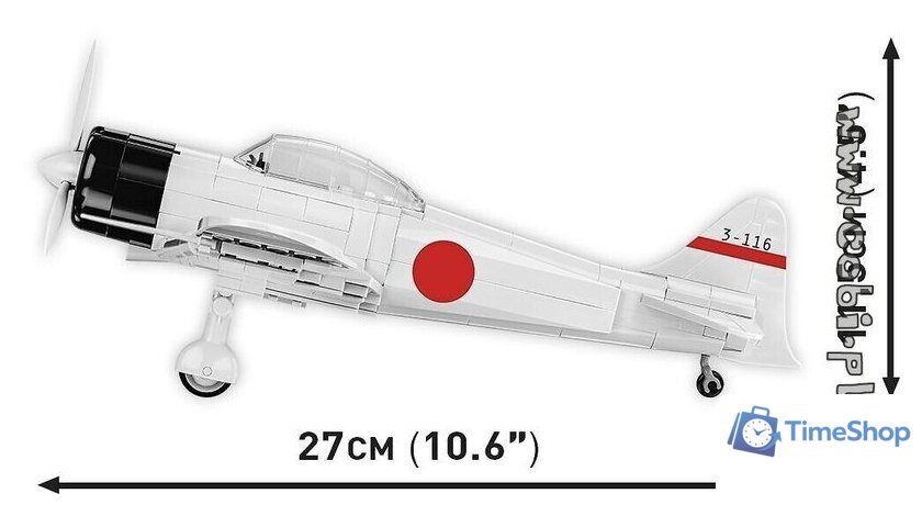 Конструктор Cobi World War II 5729 Mitsubishi A6M2 Zero-Sen - Изображение №2 — Интернет-магазин Time-Shop
