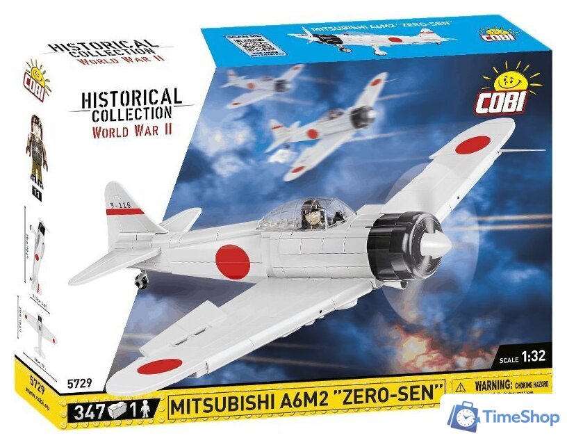 Конструктор Cobi World War II 5729 Mitsubishi A6M2 Zero-Sen - Изображение №1 — Интернет-магазин Time-Shop