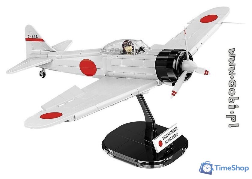 Конструктор Cobi World War II 5729 Mitsubishi A6M2 Zero-Sen - Изображение №7 — Интернет-магазин Time-Shop
