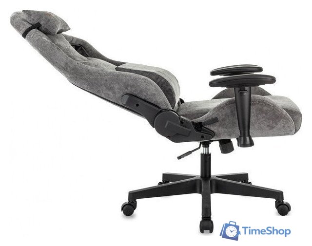 Игровое (геймерское) кресло Zombie Ghost Fabric (серый Light-19) - Изображение №6 — Интернет-магазин Time-Shop