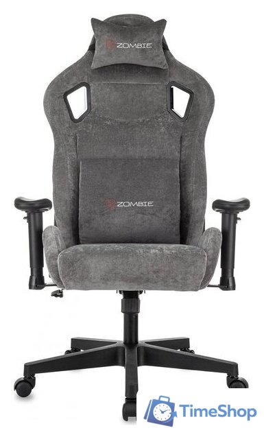 Игровое (геймерское) кресло Zombie Ghost Fabric (серый Light-19) - Изображение №4 — Интернет-магазин Time-Shop