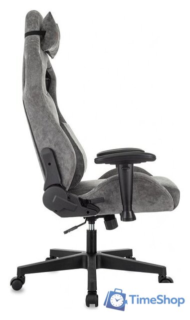 Игровое (геймерское) кресло Zombie Ghost Fabric (серый Light-19) - Изображение №3 — Интернет-магазин Time-Shop