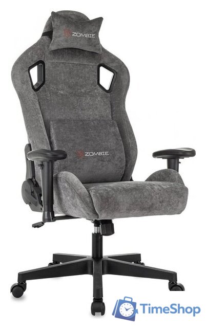 Игровое (геймерское) кресло Zombie Ghost Fabric (серый Light-19) - Изображение №1 — Интернет-магазин Time-Shop