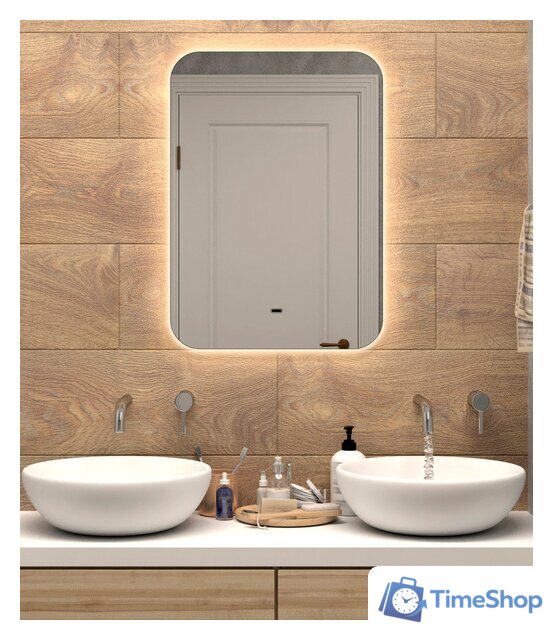  Континент Зеркало Burzhe LED 50x70 (бесконтактный сенсор, холодная подсветка) - Изображение №1 — Интернет-магазин Time-Shop