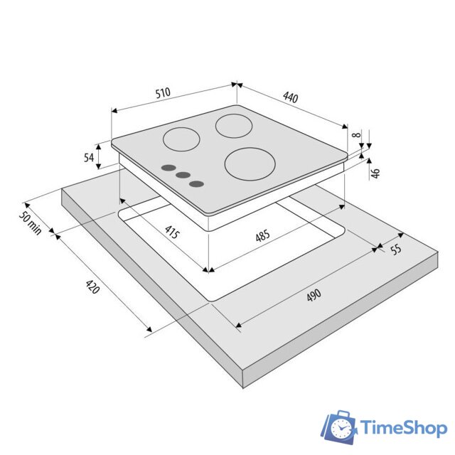 Варочная панель Krona Corniola 45 BL - Изображение №12 — Интернет-магазин Time-Shop