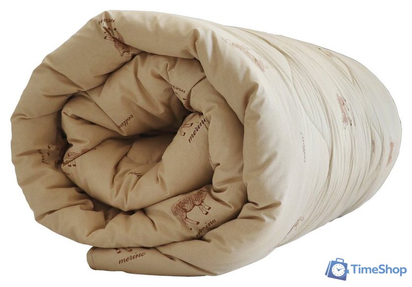 Одеяло Файбертек ШМ.2.05.П 220x200 (шерсть мериноса) - Изображение №1 — Интернет-магазин Time-Shop