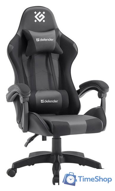 Игровое (геймерское) кресло Defender Okas (черный) - Изображение №1 — Интернет-магазин Time-Shop