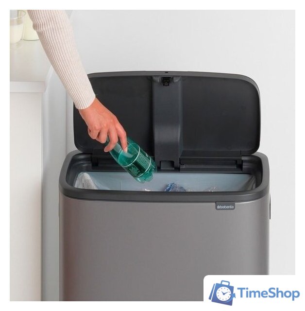 Мусорное ведро Brabantia Bo Touch Bin 60 л (платиновый) - Изображение №7 — Интернет-магазин Time-Shop