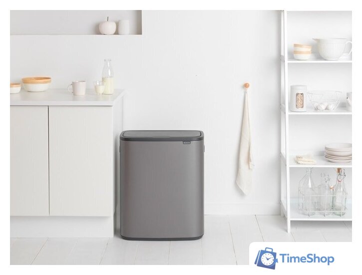 Мусорное ведро Brabantia Bo Touch Bin 60 л (платиновый) - Изображение №5 — Интернет-магазин Time-Shop