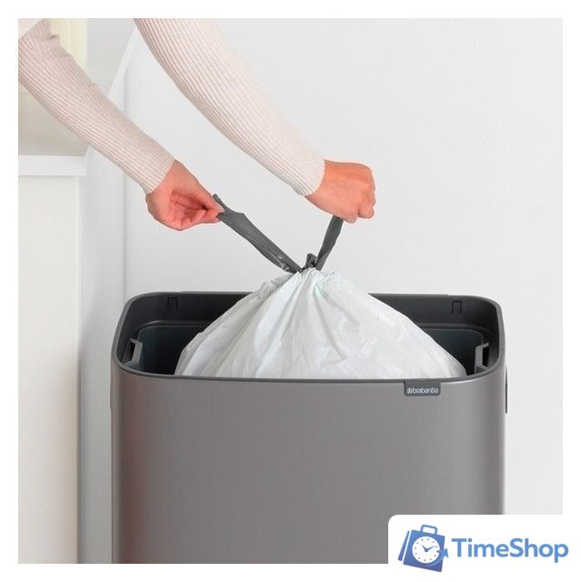 Мусорное ведро Brabantia Bo Touch Bin 60 л (платиновый) - Изображение №8 — Интернет-магазин Time-Shop