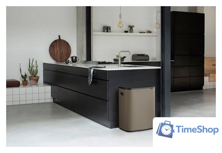 Мусорное ведро Brabantia Bo Touch Bin 60 л (платиновый) - Изображение №6 — Интернет-магазин Time-Shop