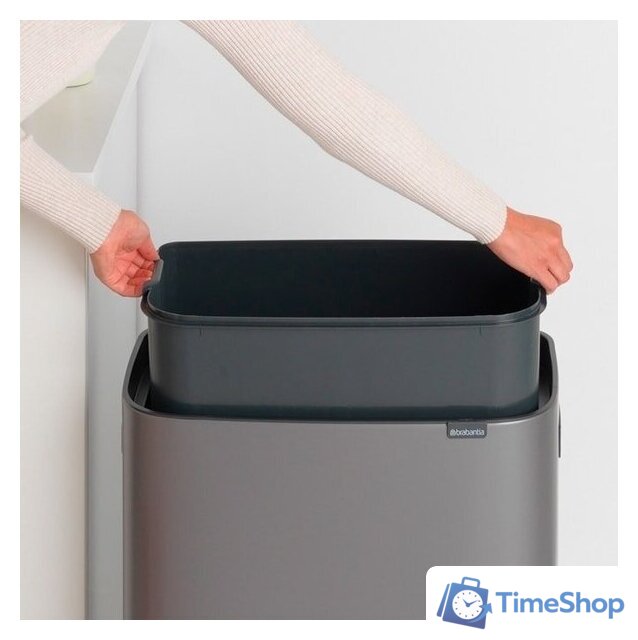 Мусорное ведро Brabantia Bo Touch Bin 60 л (платиновый) - Изображение №9 — Интернет-магазин Time-Shop