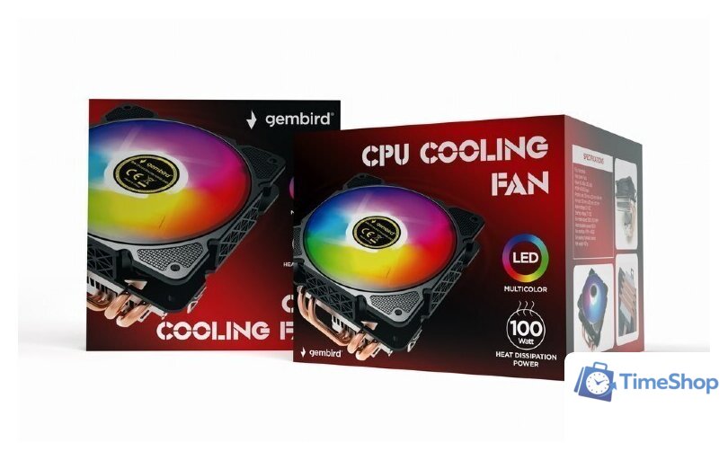 Кулер для процессора Gembird CPU-HURACAN-ARGB-X140 - Изображение №7 — Интернет-магазин Time-Shop