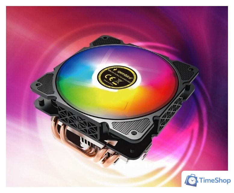 Кулер для процессора Gembird CPU-HURACAN-ARGB-X140 - Изображение №6 — Интернет-магазин Time-Shop