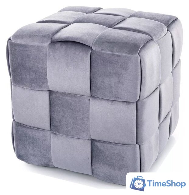 Пуфик Signal Casel Velvet (серый) - Изображение №1 — Интернет-магазин Time-Shop