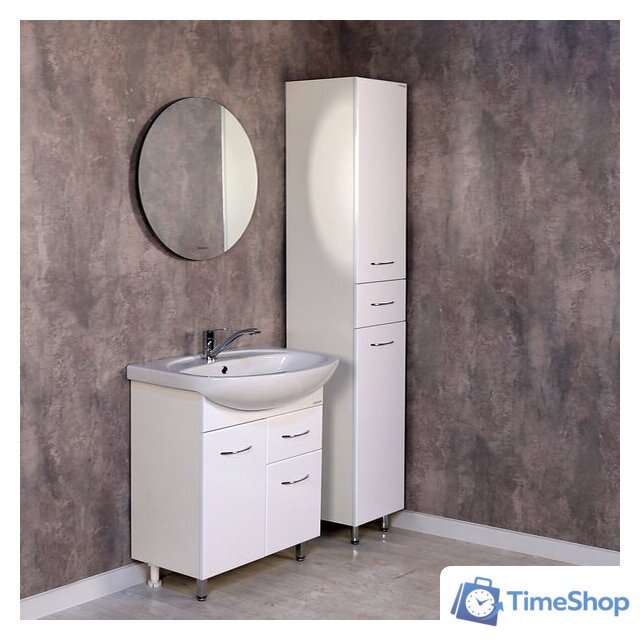  Onika Шкаф-пенал для ванной Модерн 26.17 L с корзиной (402606) - Изображение №4 — Интернет-магазин Time-Shop