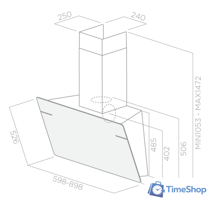 Кухонная вытяжка Elica L'essenza BL/A/90 [PRF0117374] - Изображение №4 — Интернет-магазин Time-Shop