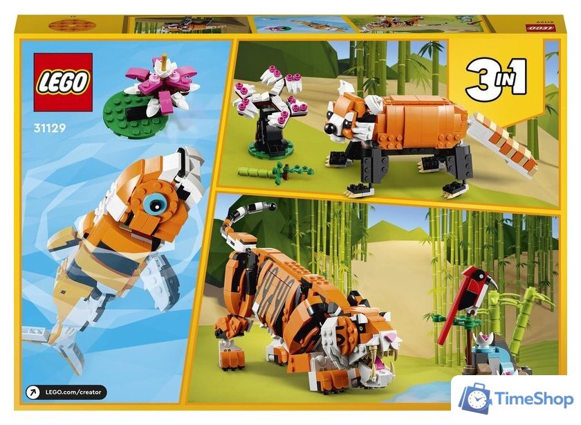 Конструктор LEGO Creator 31129 Величественный тигр - Изображение №22 — Интернет-магазин Time-Shop
