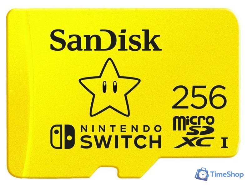 Карта памяти SanDisk Nintendo Switch Licensed Card Super Mario Edition microSDXC 256GB SDSQXAO-256G-GN3ZN - Изображение №1 — Интернет-магазин Time-Shop